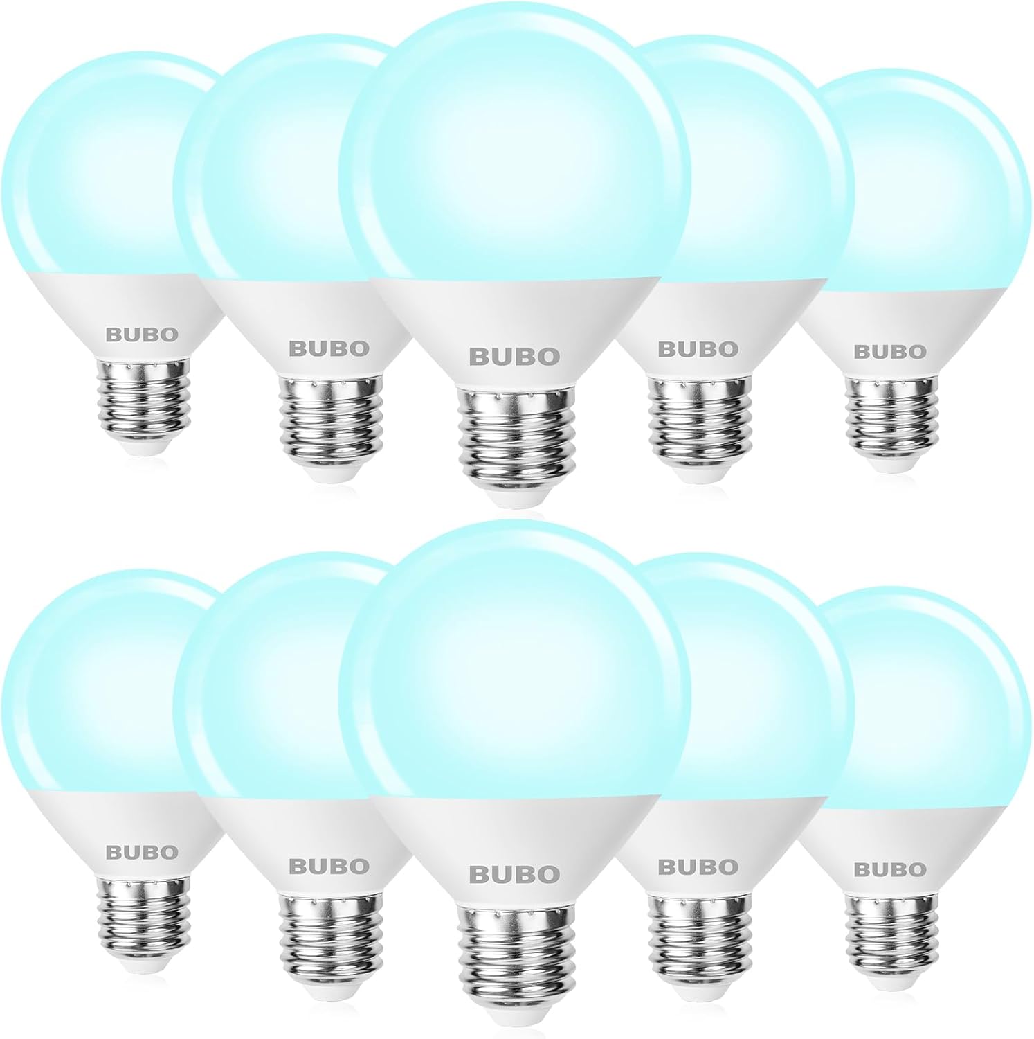 BUBO Vanity Light Bulbs 60 Watt Equivalent for Flawless Makeup