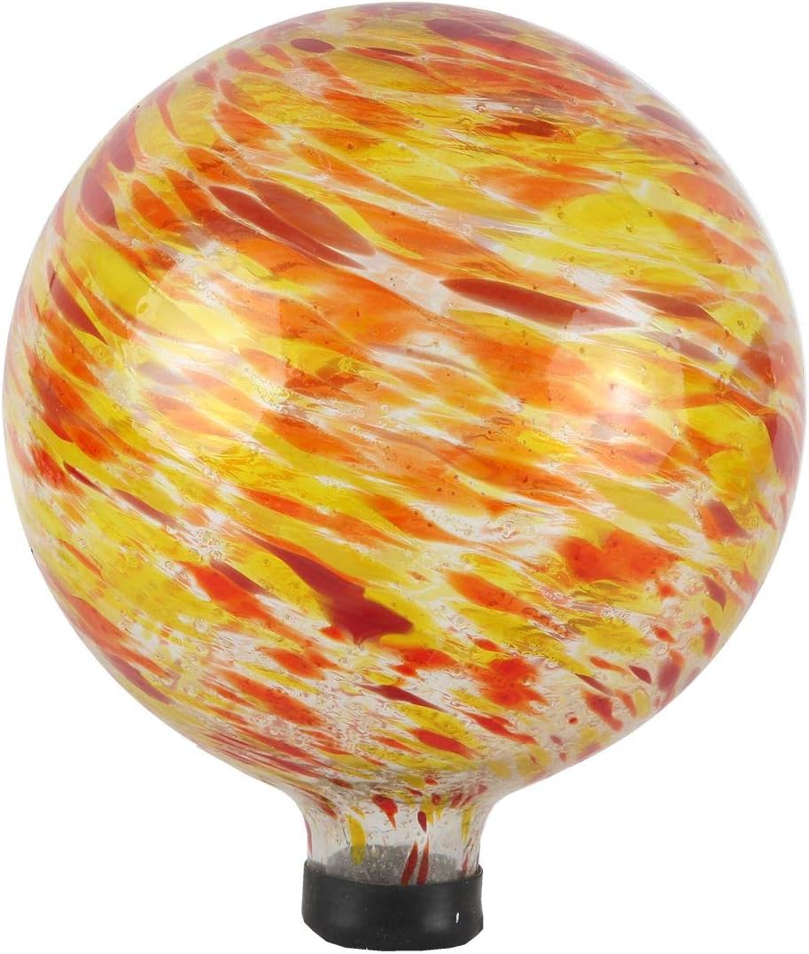Lily's Home Colorful Glass Gazing Ball for Garden or Home