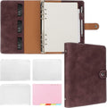 Leather A5 6-Ring Binder Notebook - Refillable Travel Planner