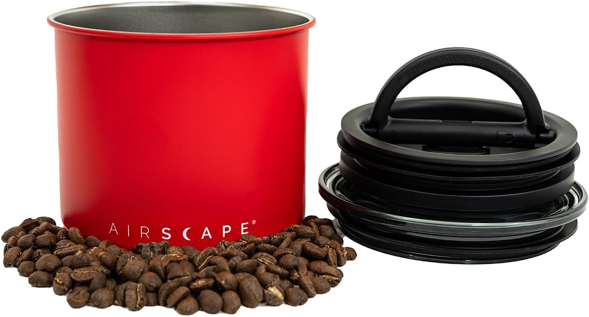 Airscape Stainless Steel Coffee Canister for Food Storage 5ft x 4ft