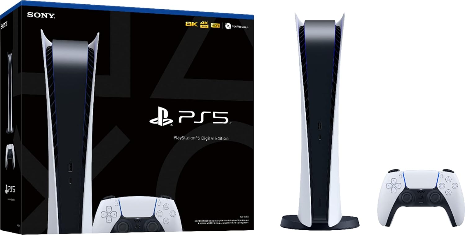 Sony PS5 Digital Console Renewed - Disc-Free Gaming