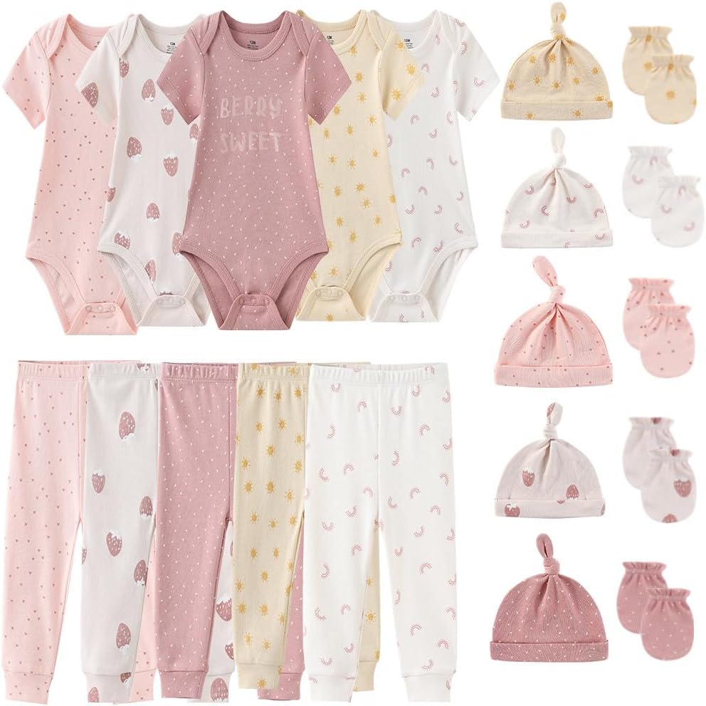 Kiddiezoom Unisex Baby Layette Essentials Giftset for Newborns