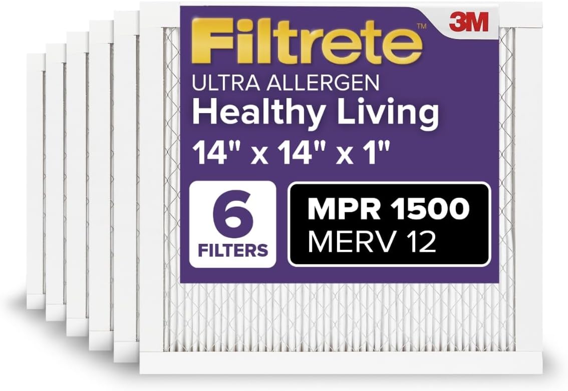 Filtrete 14x14x1 AC Furnace Air Filter for Cleaner Air