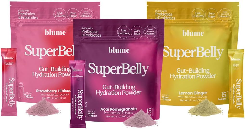 Blume SuperBelly Variety Pack - Hydration with Gut Health