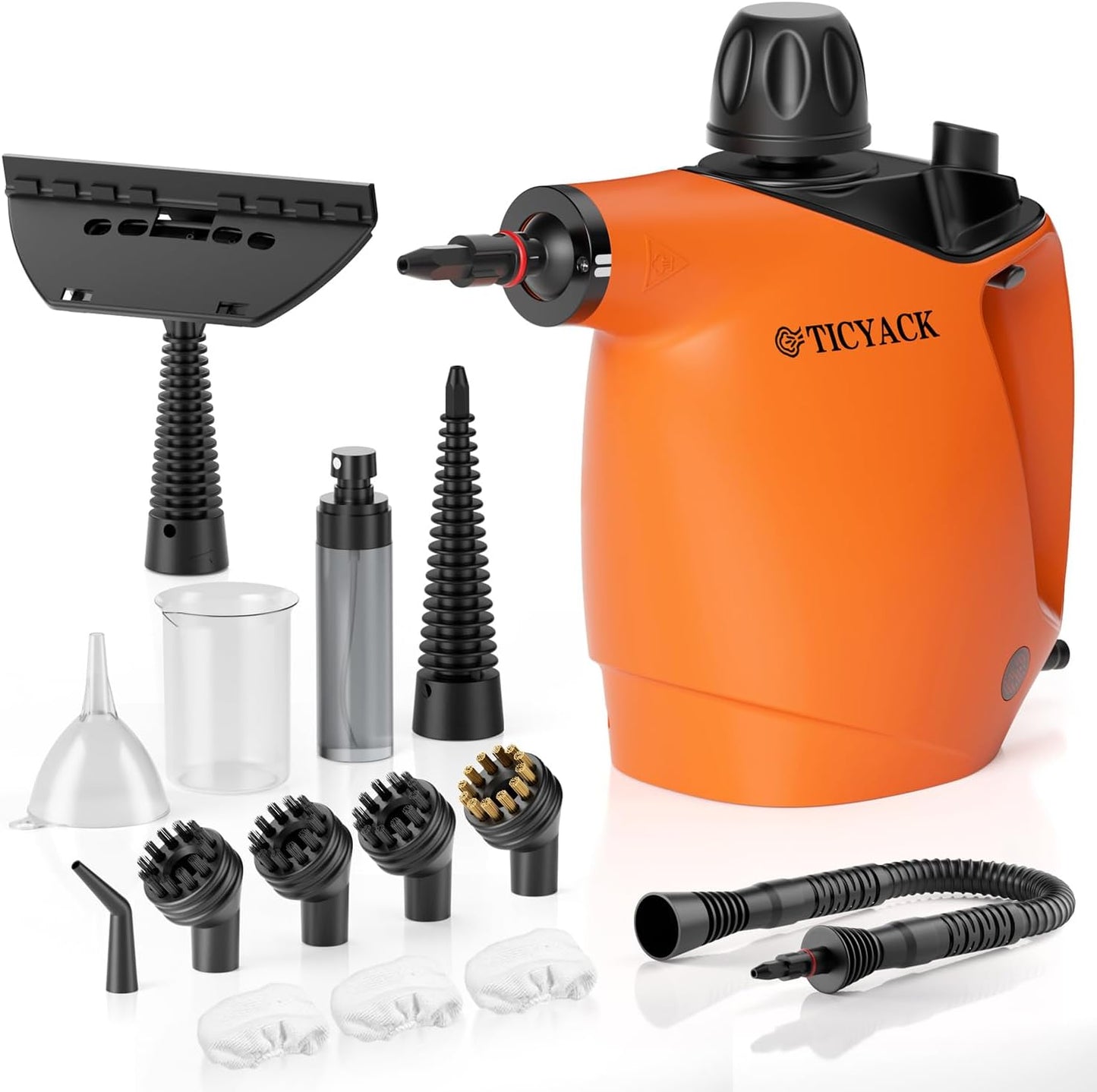 Handheld Steam Cleaner with 16 Accessories for Home & Car