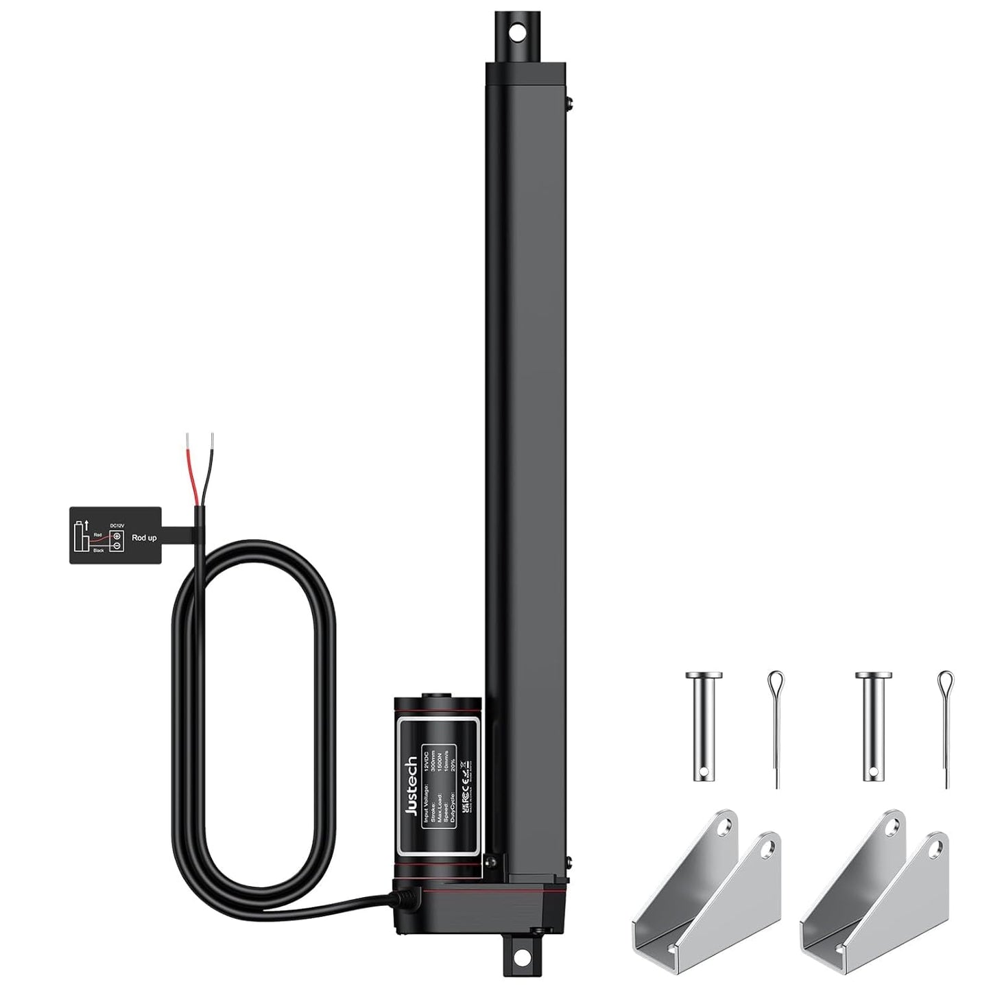 Justech 12V Heavy-Duty Linear Actuator for Versatile Projects
