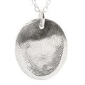 Custom silver fingerprint pendant kit - Make a personalized keepsake