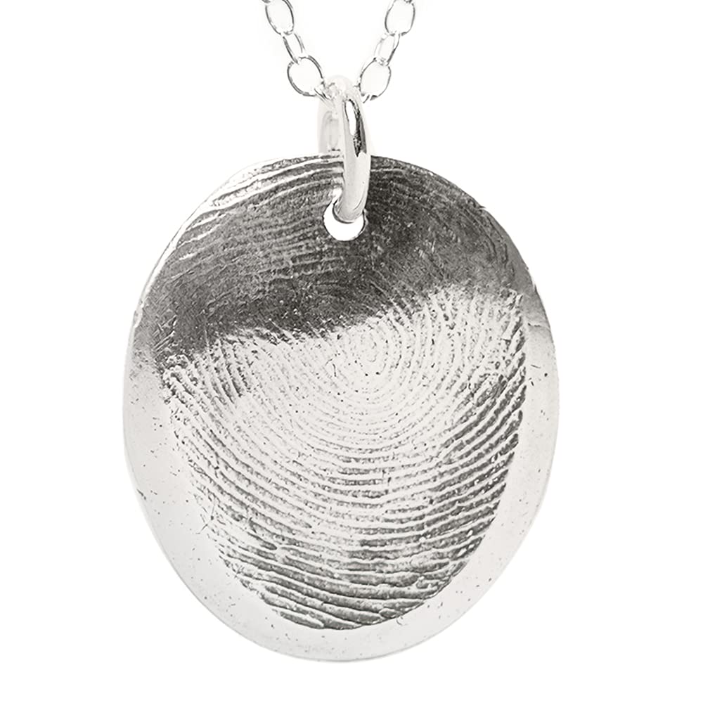 Custom Silver Fingerprint Pendant Kit for Unique Keepsakes