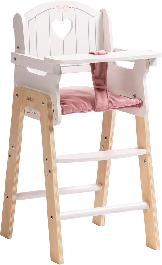 ROBUD Pretend Play High Chair for 18-20 Inch Dolls