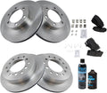 TRQ Front and Rear Brake Pad & Rotor Kit Compatible with 2003-2009
