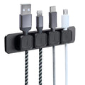 Magnetic Cable Clips Desk Cord Holder - 4-Pack Cable Management