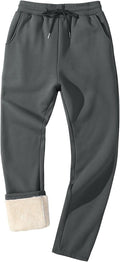 Fleece Lined Sherpa Sweatpants Men - Warm Winter Jogger Lounge