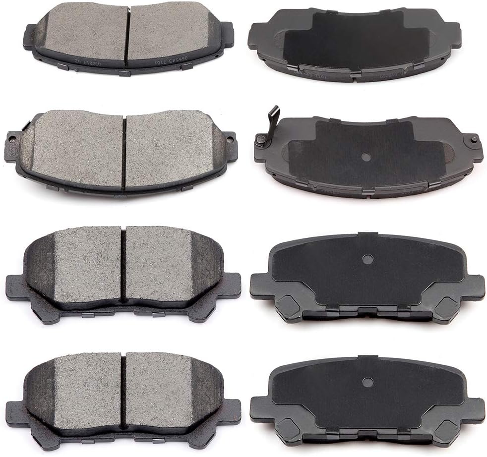 cciyu D1521 D1281 Front & Rear Brake Pads for Honda Odyssey