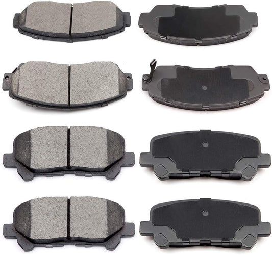 cciyu D1521 D1281 Front & Rear Brake Pads for Honda Odyssey