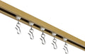 Curtain Track Ceiling Mounted Curtain Rail - Satin Brass - Small