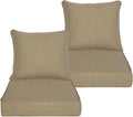 24x24 in Deep Seat Patio Cushions Set of 2 - Durable Weather-Resistant