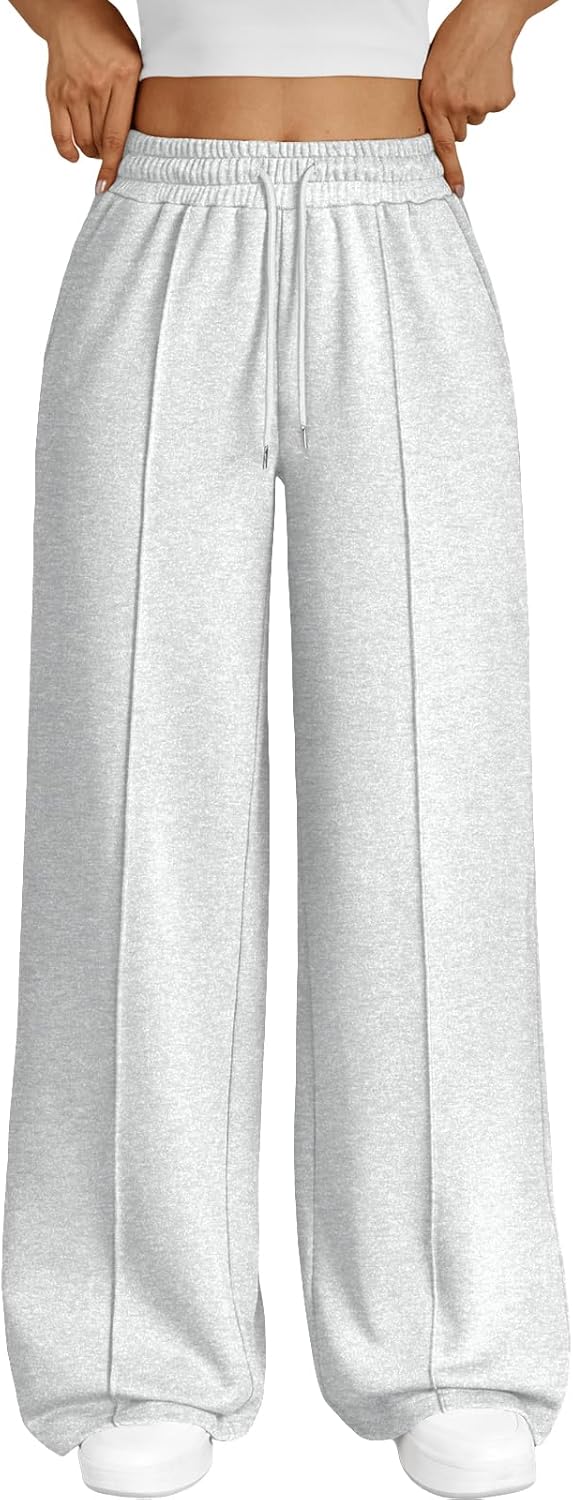 Trendy Queen Womens Wide Leg Sweatpants for Casual Comfort