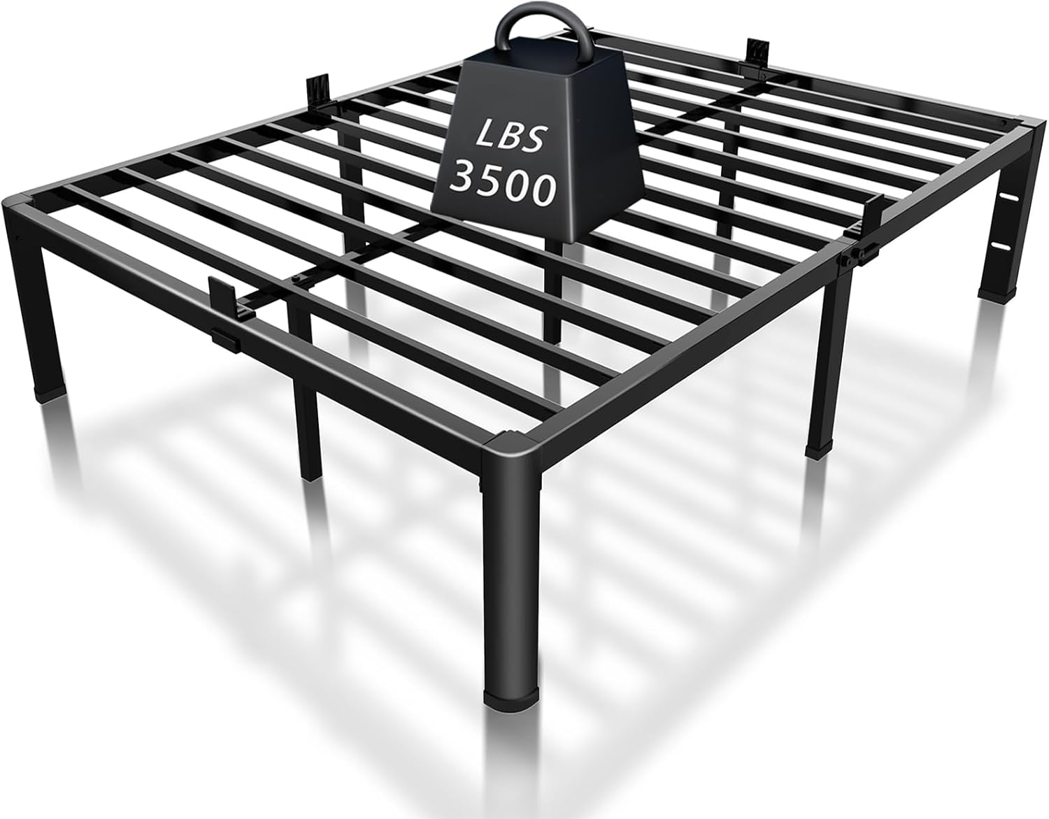 ROIL 12 inch Full Size Bed Frame with Headboard and Storage