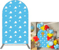FiVan Arched Backdrop 4x7ft Blue Sky Clouds - Stretchy Fabric Cover