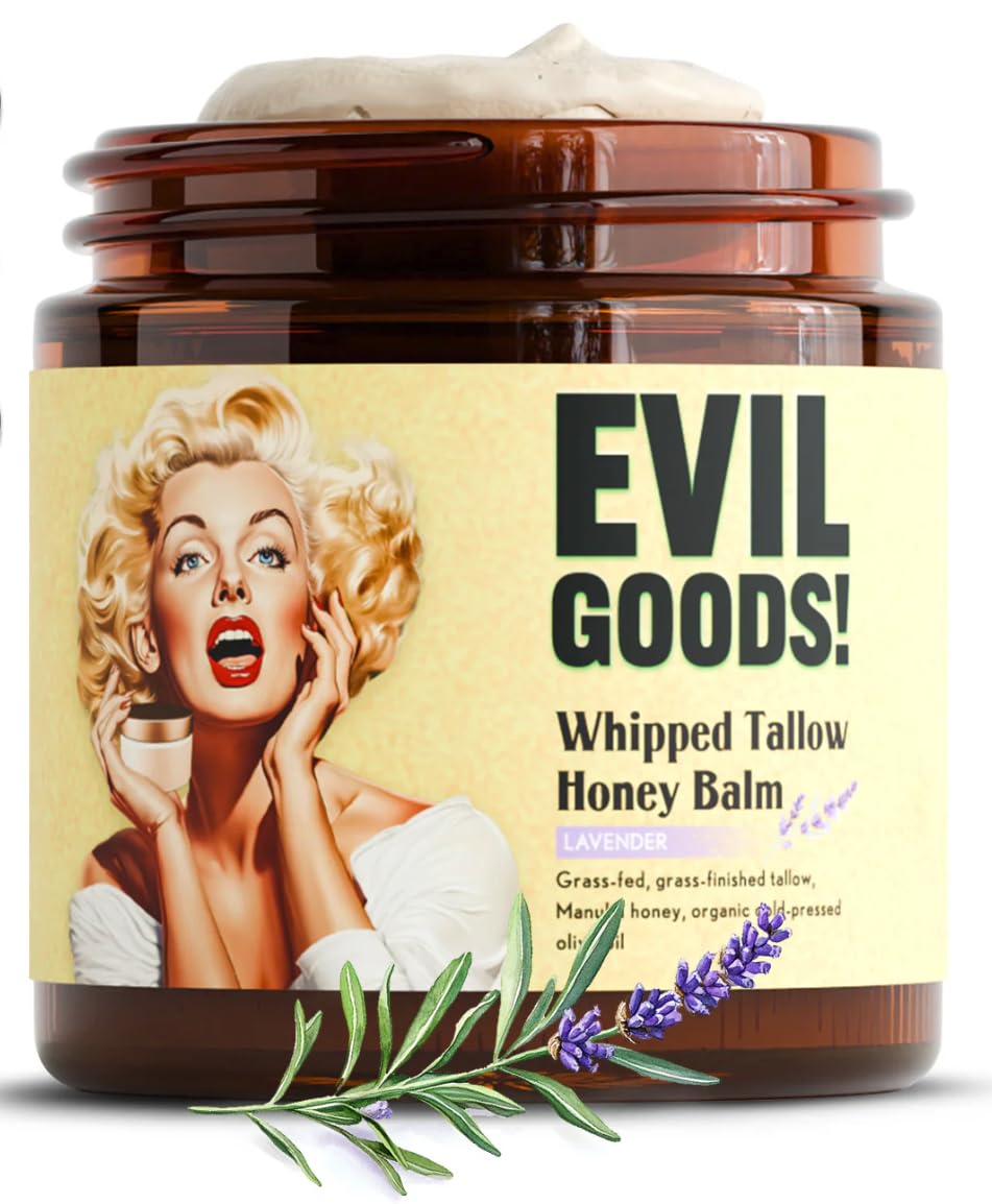 Whipped Beef Tallow and Honey Moisturizer for Skin and Body