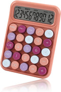 Desktop Mechanical Calculator with Large Buttons and 12-Digit LCD