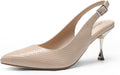 DREAM PAIRS Women's Pointed Slingback Stiletto Heels - Elegant Kitten