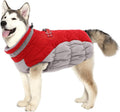 Red Turtleneck Dog Coat Large - Warm Waterproof Winter Jacket