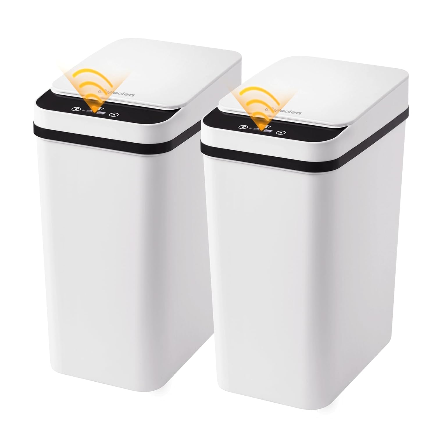 LJIACLEA Bathroom Trash Can with Lid - Touchless 2.6 Gallon