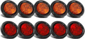 2 in 4LED Round Trailer Side Marker Lights 10Pack - Sealed Flush Mount