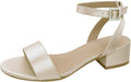TruFox 1 Inch Low Heel Sandal Perfect for Formal Gatherings