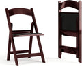 Flash Furniture Hercules Folding Chair - Red Mahogany Resin 2 Pack