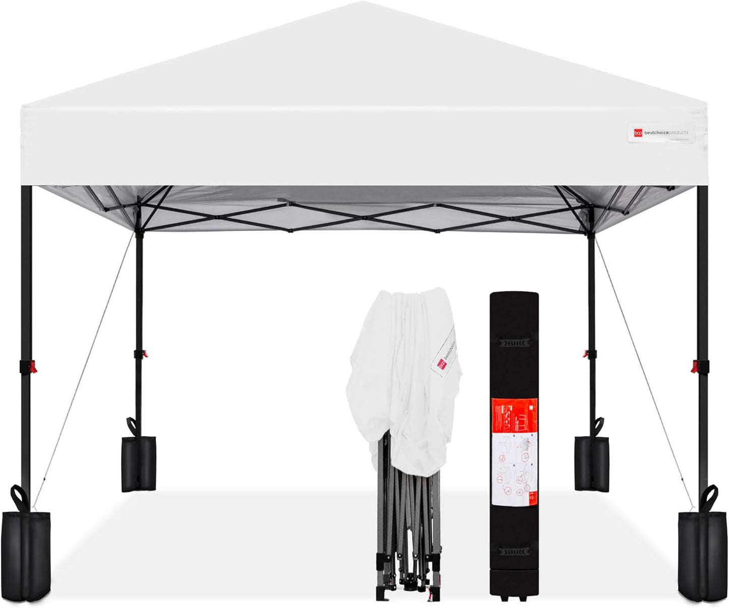 Best Choice Products 8x8ft Pop Up Canopy Tent for Easy Setup