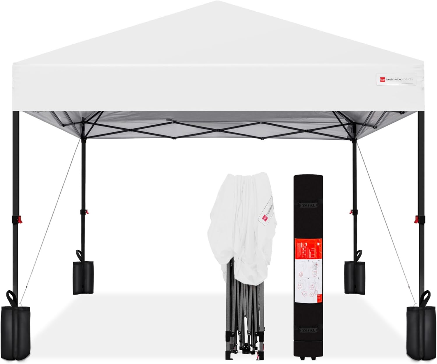 Best Choice Products 8x8ft Pop Up Canopy Tent for Easy Setup