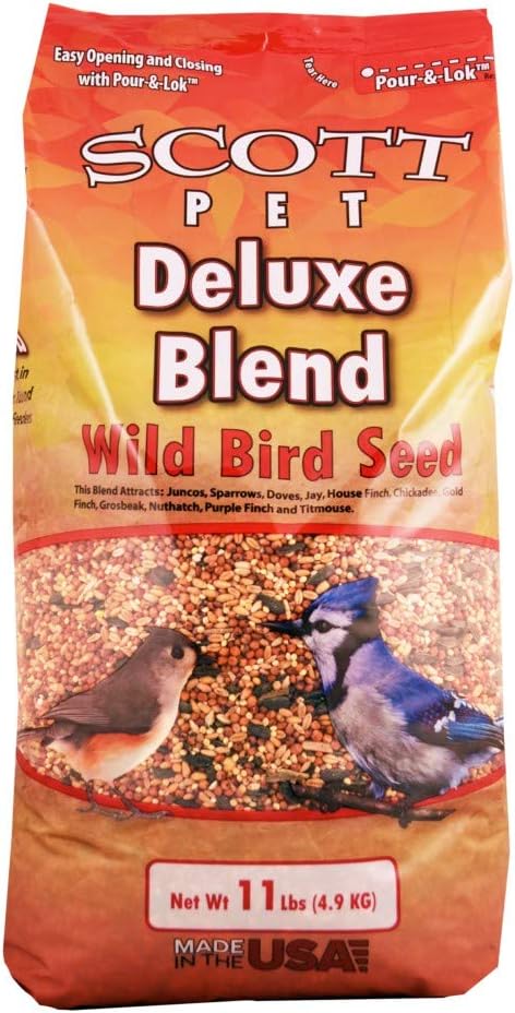 Scott Pet Deluxe Wild Bird Seed, 11lbs - Premium Blend