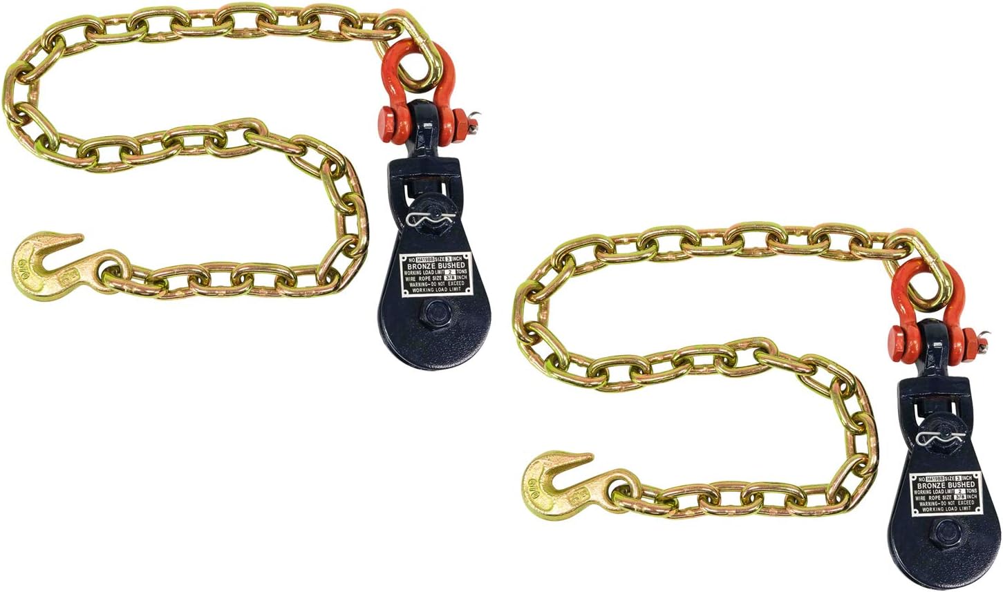 Mytee Products 2 Ton Snatch Block for Heavy Duty Towing Needs