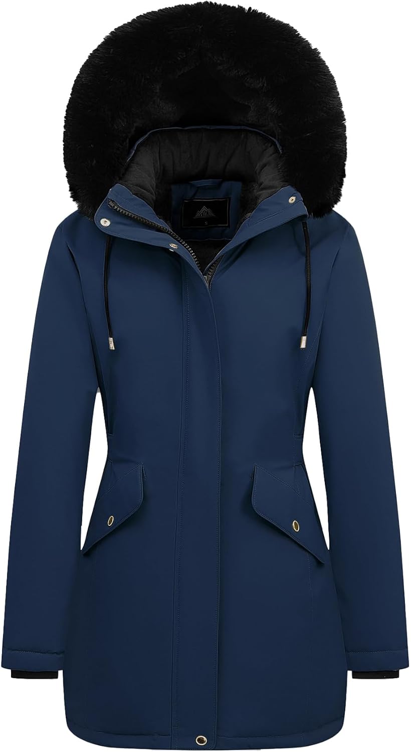 MOERDENG Women's Long Winter Down Coat for Ultimate Warmth