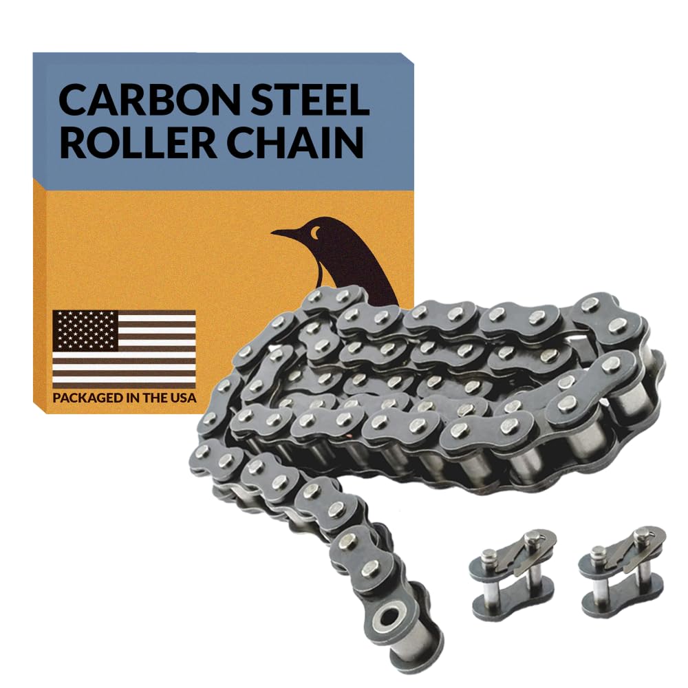 PGN #80 Roller Chain - Durable Carbon Steel 10 Feet Length