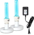 25W UV Sanitizer Lamp 2-Pack E26 Base - 50W Total for 800 sq ft
