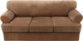 Sofa Cover 4 Piece T Cushion Slipcover for 3 Cushion Couch - Thick