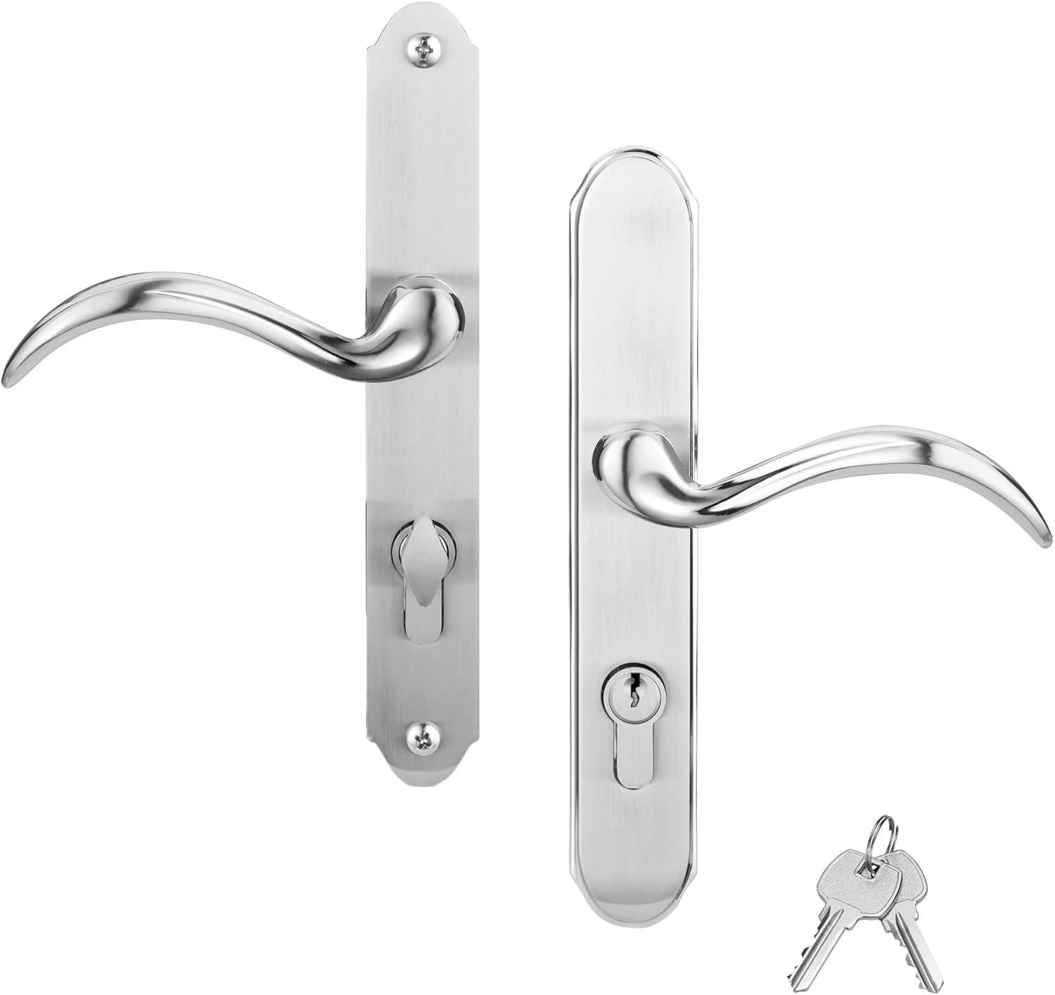 Storm Door Handle Replacement Set with Key and Lock Cylinder