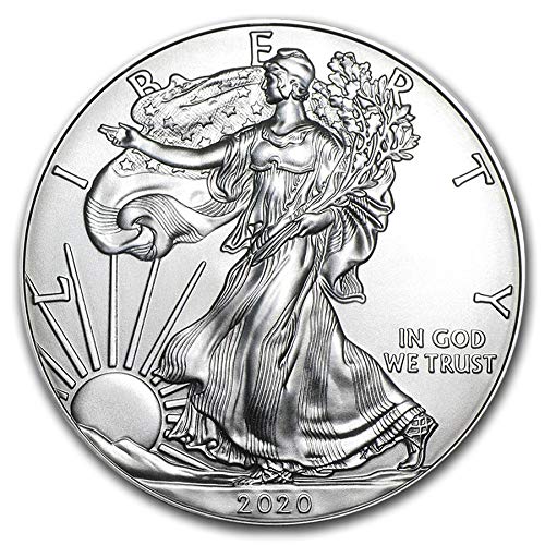 2020 American Silver Eagle Uncirculated Coin with Certificate
