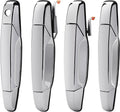 Exterior Chrome Door Handle Kit Compatible with 2007-2014 Chevy/GMC