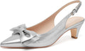 Susanny Kitten Heels Pointed Pumps - Comfortable 2.36in Slingback
