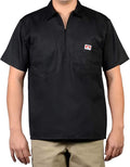 Ben Davis Short Sleeve 1/2 Zip Shirt - Durable Work Top
