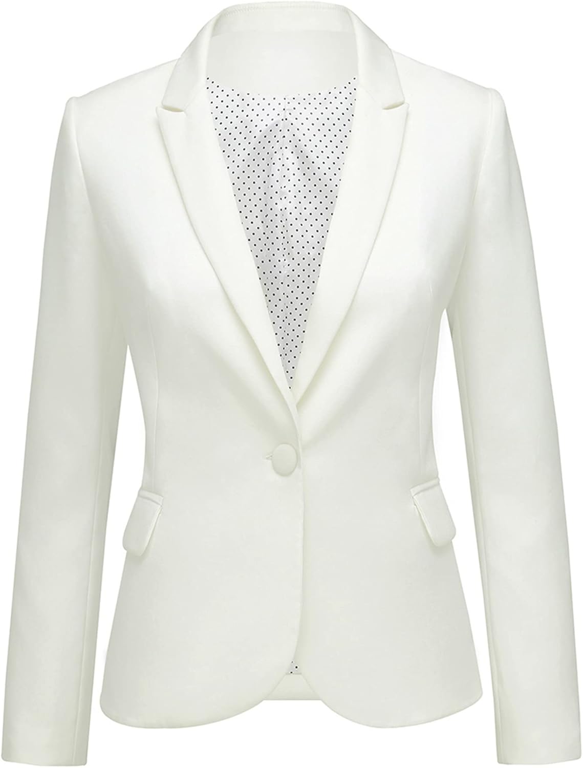 Stylish Notched Lapel Blazer Jacket for Women by LookbookStore