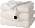 Electric Heated Blanket Twin Size Cream - 9 Heat Levels