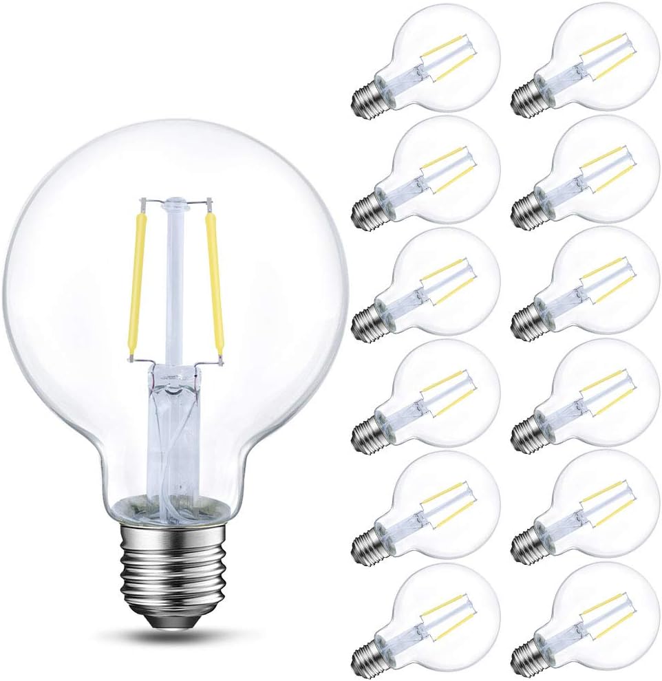Energetic 12-Pack LED Globe G25 Dimmable Edison Light Bulb Review