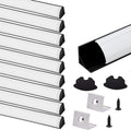 VST 10pack 3.3ft V Shape LED Channel with Diffuser - Easy Install