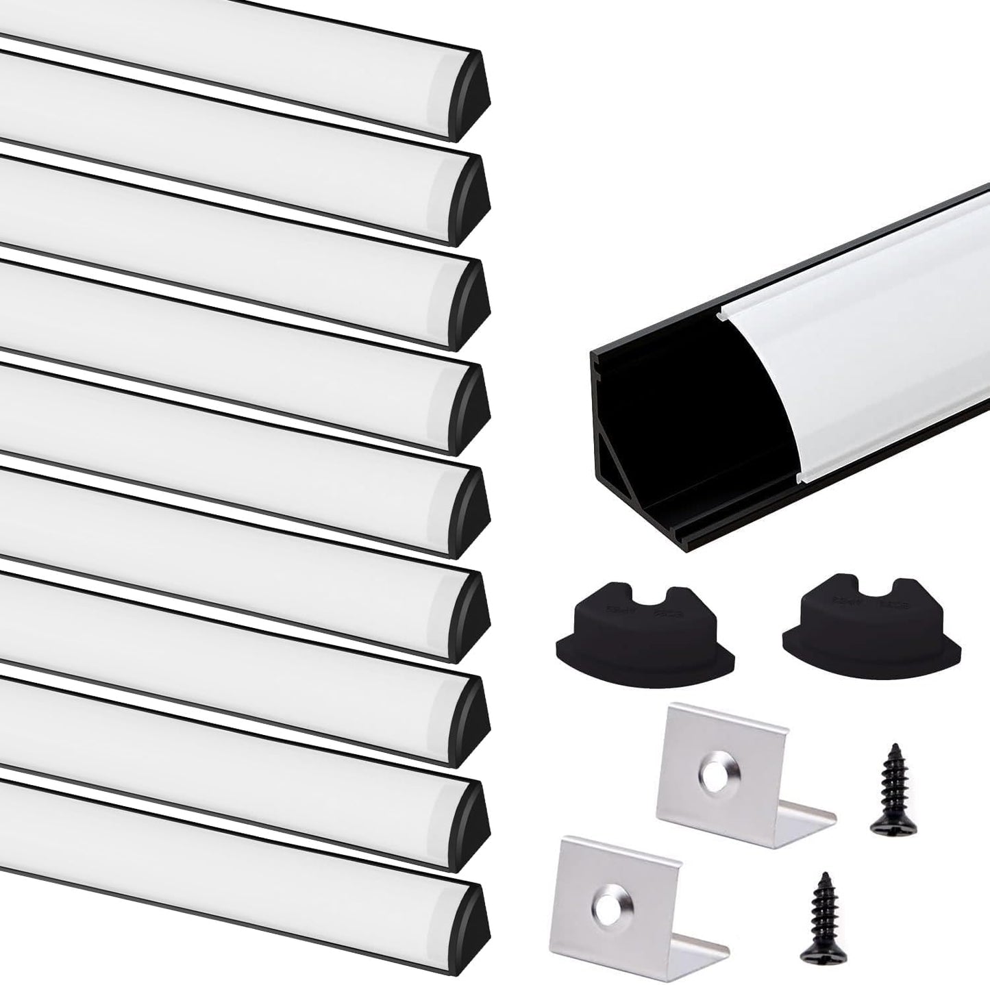VST 10pack 3.3ft LED Channel System for Easy Installation