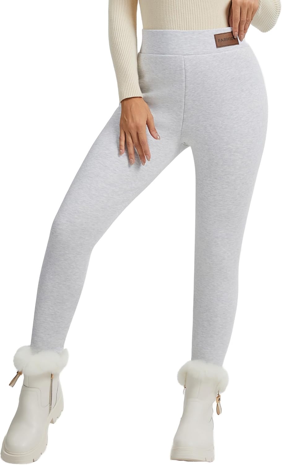Women's Thermal Fleece Lined Leggings for Winter Comfort